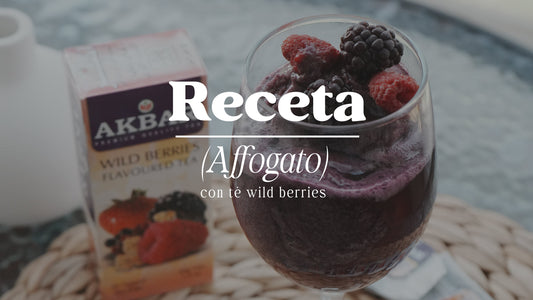 Affogato con té Wild Berries