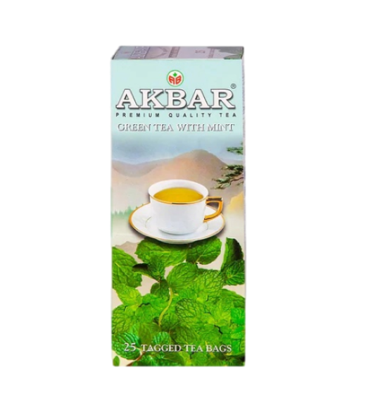 TÉ VERDE CON MENTA - 25 BOLSITAS