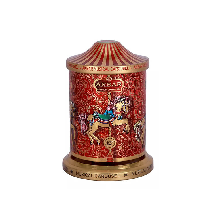 CARRUSEL MUSICAL TÉ NEGRO Y VERDE EN HOJA 250g