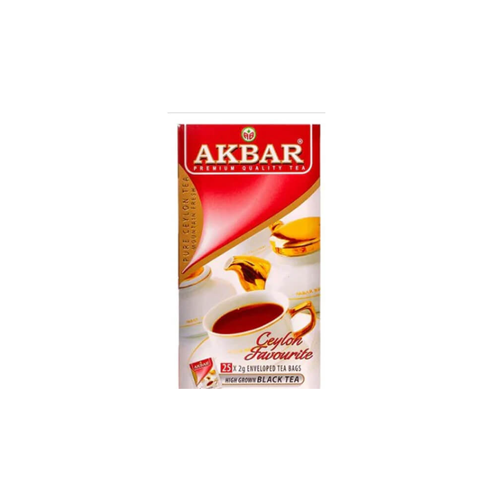 TÉ AKBAR PURE CEYLON PREMIUM 25 BOLSITAS