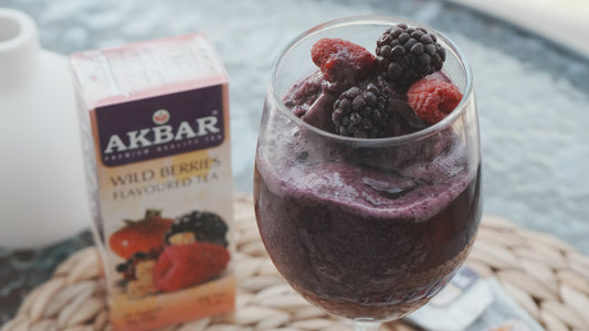 Affogato con té Wild Berries