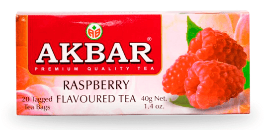 TÉ NEGRO AKBAR SABOR FRAMBUESA - 20 UNIDADES