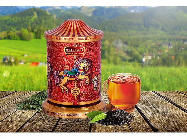 CARRUSEL MUSICAL TÉ NEGRO Y VERDE EN HOJA 250g