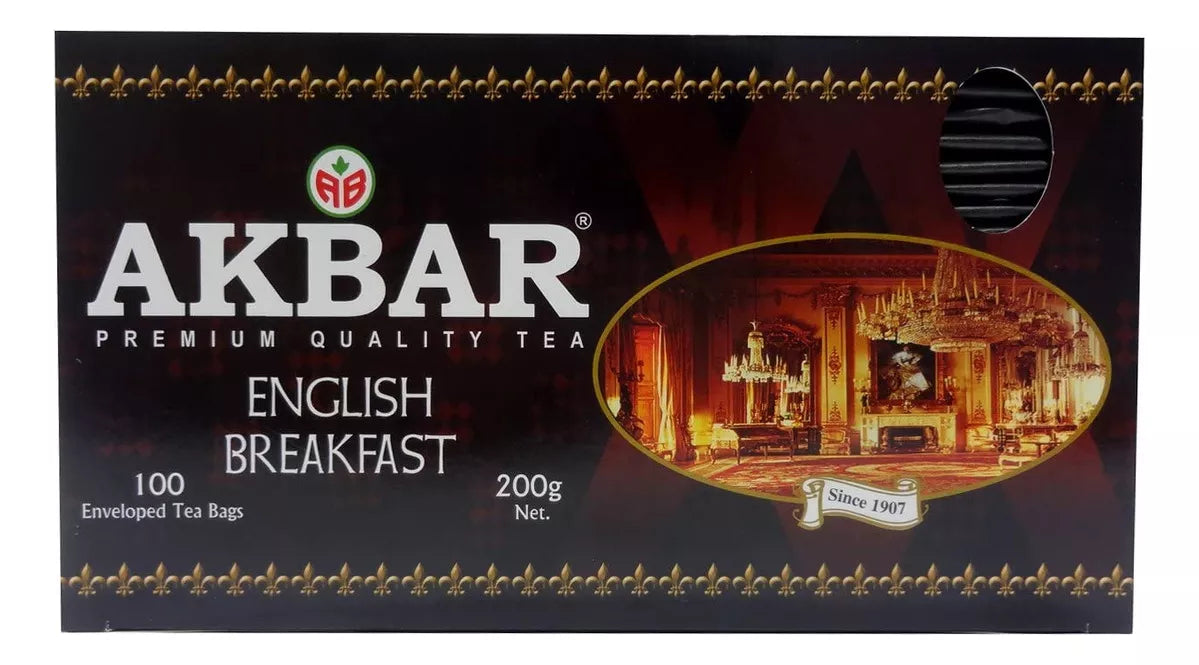 TÉ AKBAR ENGLISH BREAKFAST 100 BOLSITAS