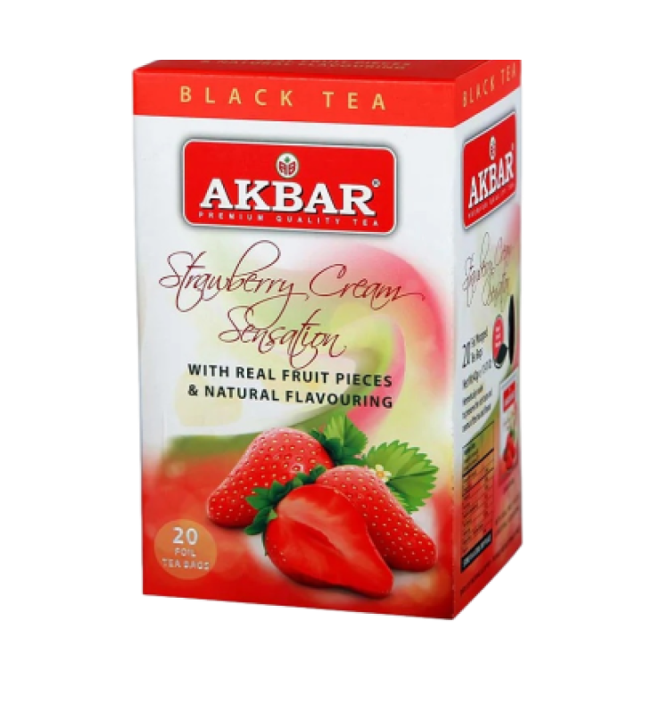 TÉ NEGRO SABOR FRUTILLAS - 20 BOLSITAS
