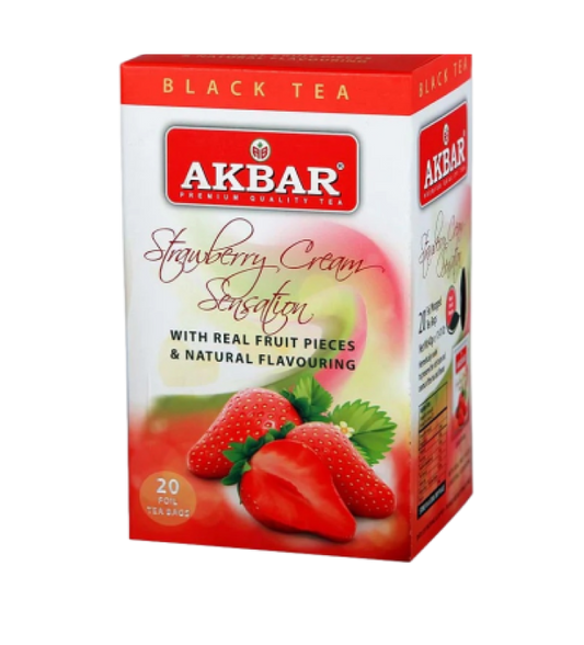 TÉ NEGRO SABOR FRUTILLAS - 20 BOLSITAS
