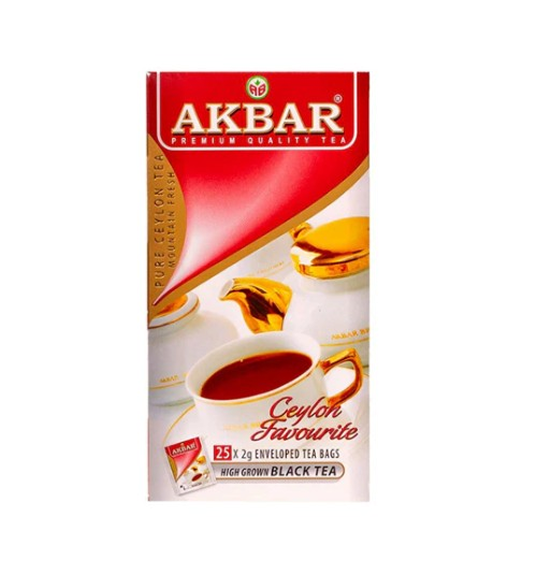 TÉ AKBAR PURE CEYLON PREMIUM 25 BOLSITAS