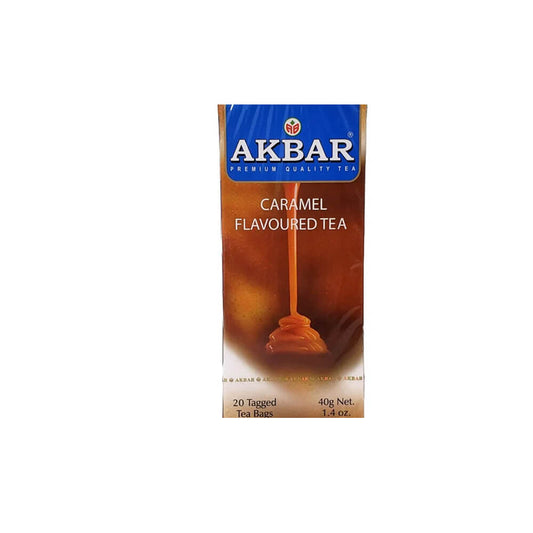 TÉ NEGRO AKBAR SABOR CARAMELO - 20 BOLSITAS