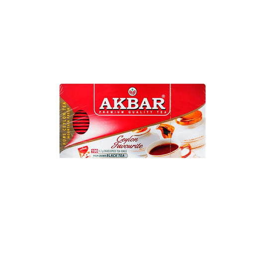 TÉ AKBAR PURE CEYLON PREMIUM 100 BOLSITAS