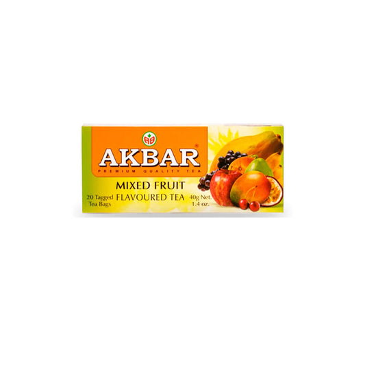 TÉ NEGRO AKBAR SABOR FRUTAS TROPICALES - 20 UNIDADES
