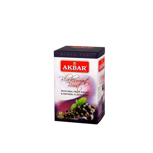 TÉ AKBAR SABOR GROSELLA NEGRA 20 BOLSITAS